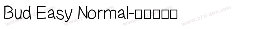 Bud Easy Normal字体转换
